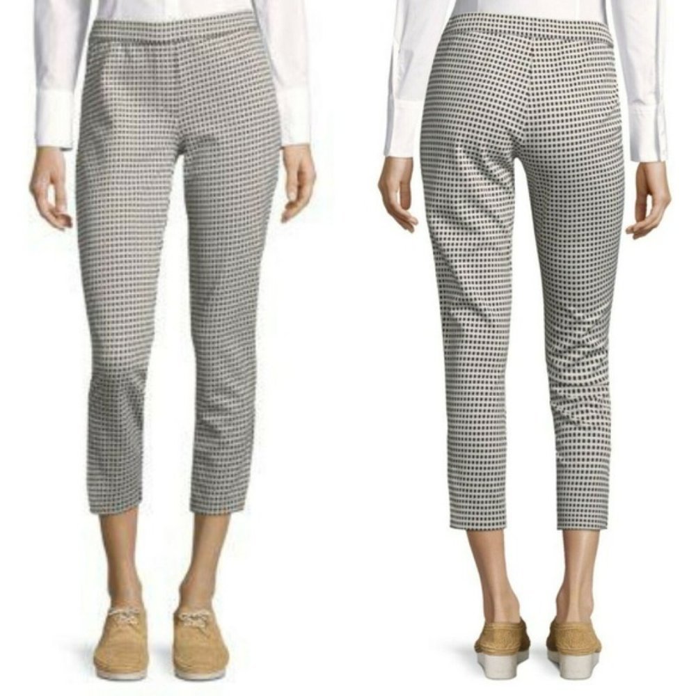 Catherine Malandrino Rodgers Gingham Crop Pants